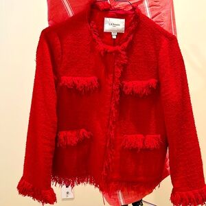 LK Bennett, London red jacket